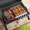 Portable Charcoal Grill, Tabletop Outdoor Barbecue Smoker, Small BBQ Grill for Outdoor Cooking Backyard Camping Picnics