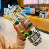 Large Capacity Glass Water Bottle Transparent