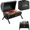 Portable Charcoal Grill, Tabletop Outdoor Barbecue Smoker, Small BBQ Grill for Outdoor Cooking Backyard Camping Picnics