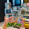 Large Capacity Glass Water Bottle Transparent